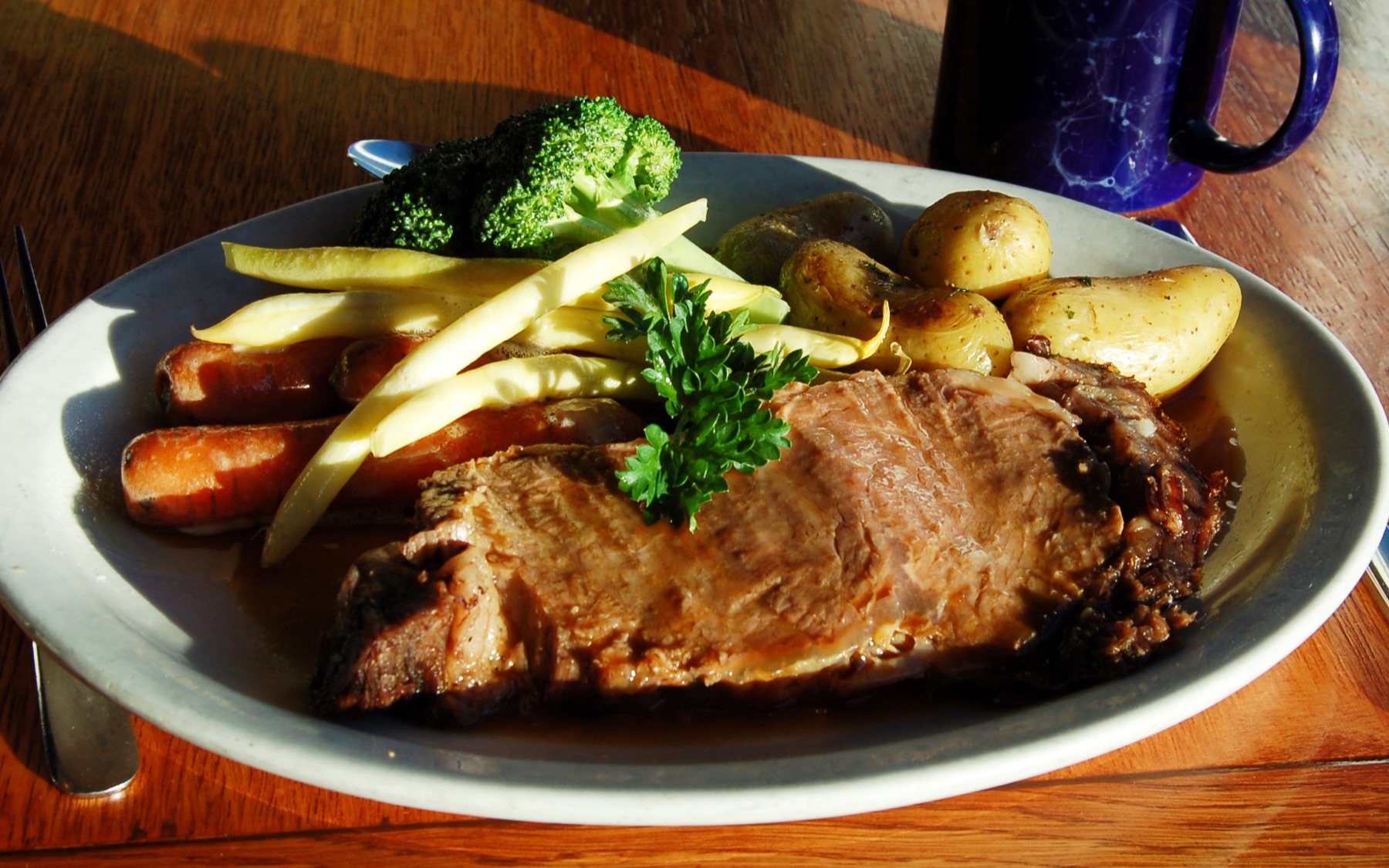 Fine dining dish at The Tides Restaurant